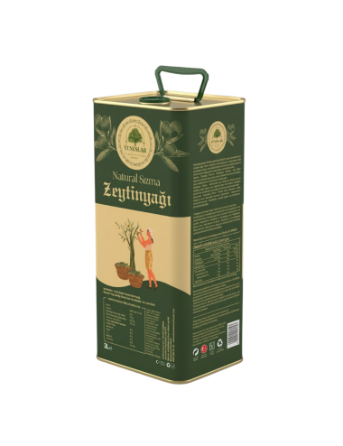 Natural Sızma Zeytinyağı 3 LT - Soğuk Sıkım 0.5 Asit