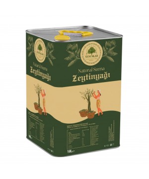 Natural Sızma Zeytinyağı 10 LT - Soğuk Sıkım 0.5 Asit