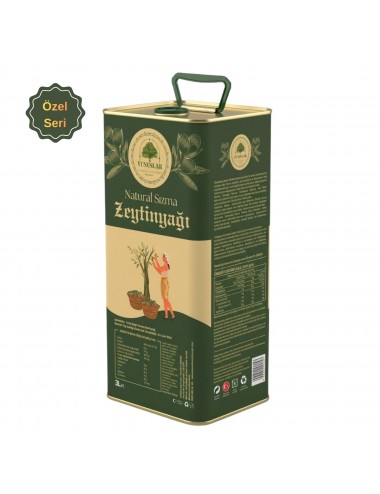 Natural Sızma Zeytinyağı 3 LT Özel Seri - Soğuk Sıkım 