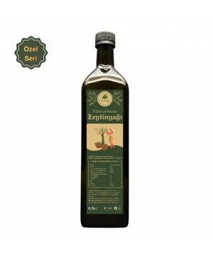 Natural Sızma Zeytinyağı 0.5 LT Cam Şişe  - Soğuk Sıkım 