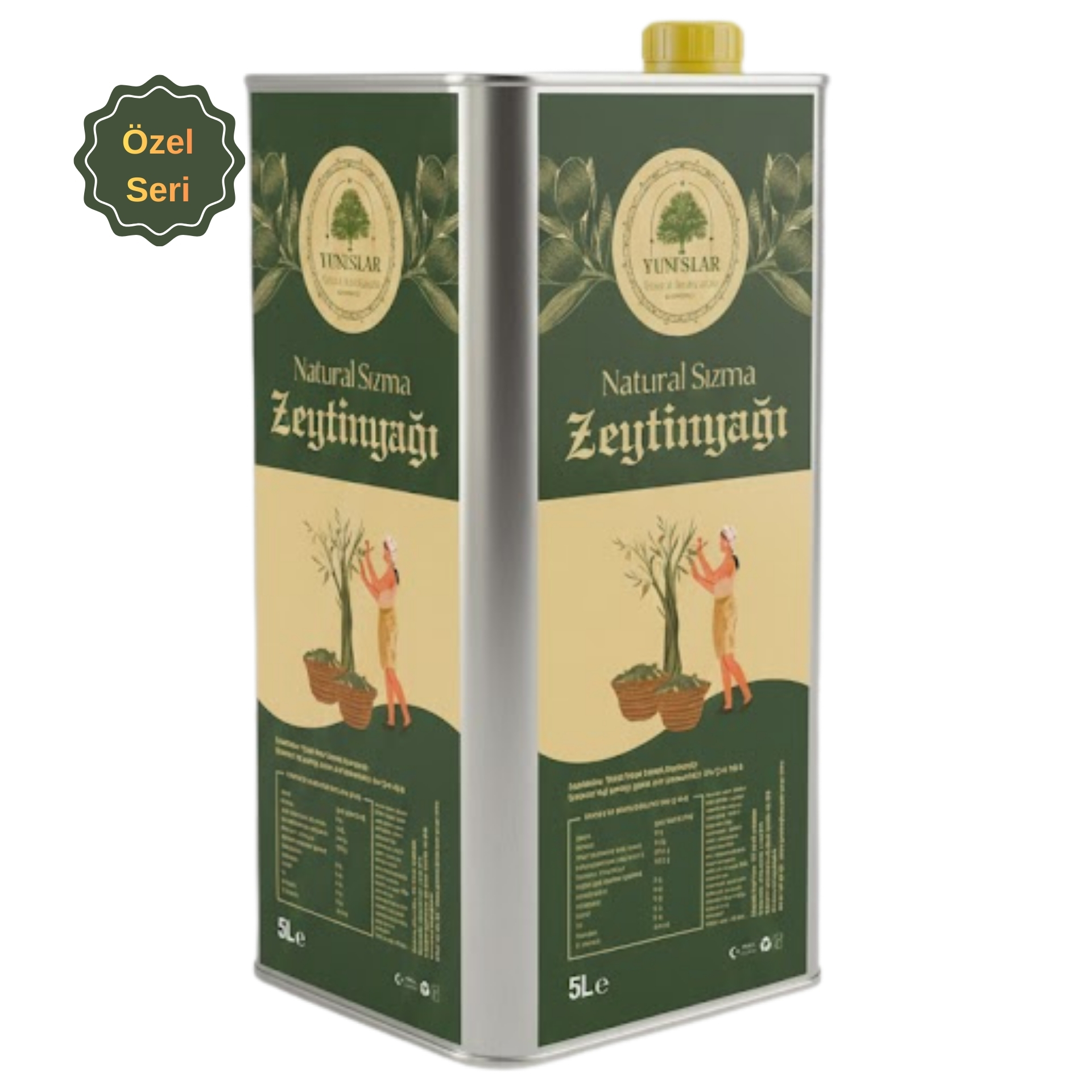 Natural Sızma Zeytinyağı 5 LT Özel Seri - Soğuk Sıkım 